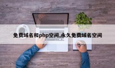 免费域名和php空间,永久免费域名空间
