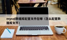 mysql数据库配置文件在哪（怎么配置数据库文件）