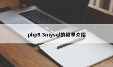 php5.3mysql的简单介绍