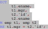 如何对数据库表自连接执行 SQL 查询？ 