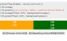 css中margin负值的作用：实现自适应
