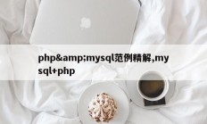 php&amp;amp;mysql范例精解,mysql+php
