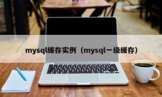 mysql缓存实例（mysql一级缓存）