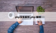 php没有解析,php 解析