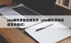 php解析其他后缀文件（php解析其他后缀文件格式）
