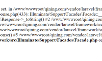 Laravel 框架提示 A Facade root is not set