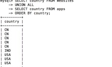 MySQL UNION 运算符的语法示例 信息点 