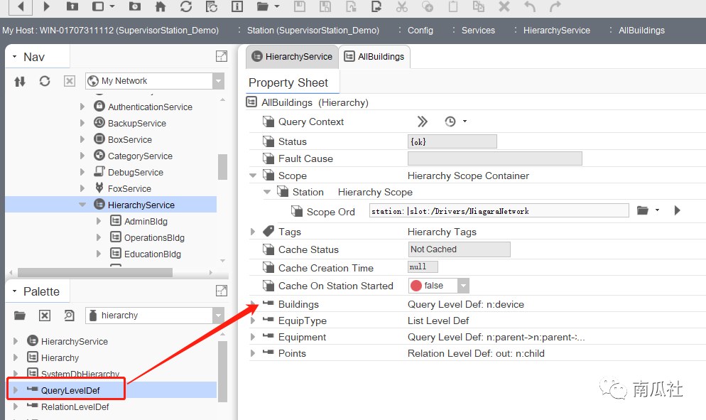 Niagara使用层级结构HierarchyService服务创建设备实体对象的数据模型