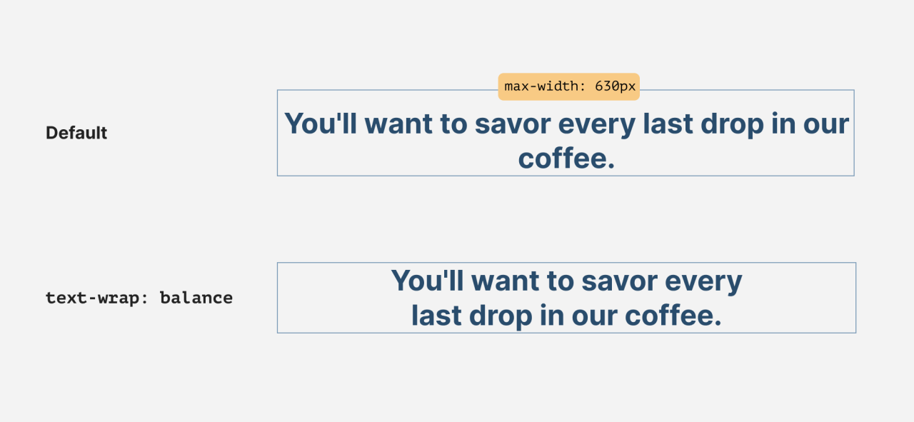CSS文本平衡排版 text-wrap:balance