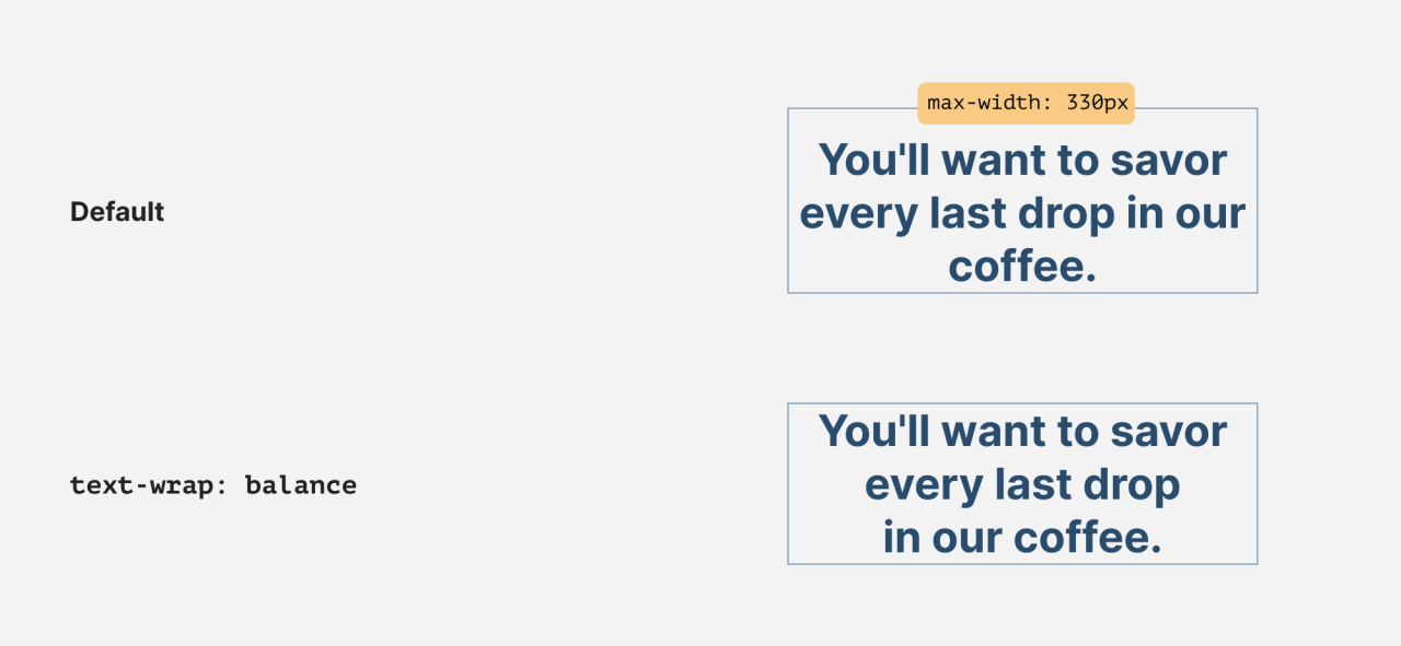 CSS文本平衡排版 text-wrap:balance