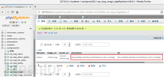 WordPress photo-gallery插件XSS漏洞复现分析与利用