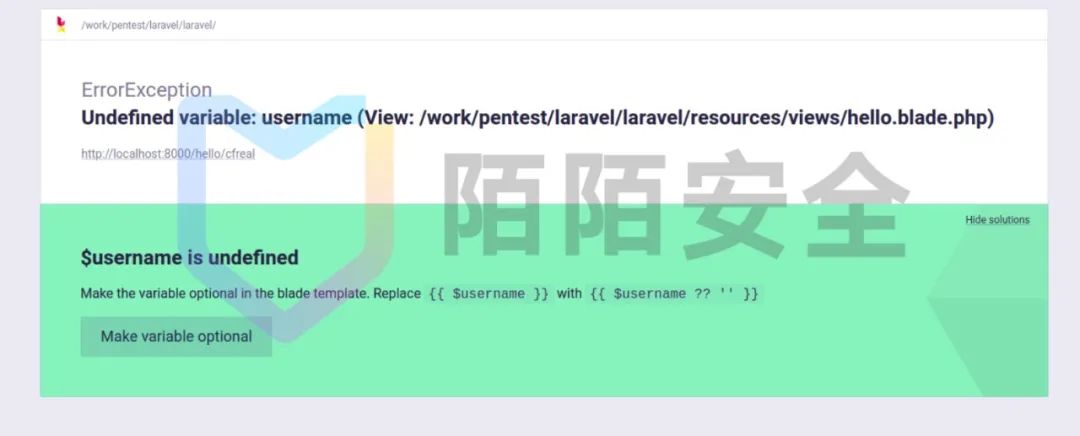 LARAVEL = V8.4.2 调试模式下的RCE分析