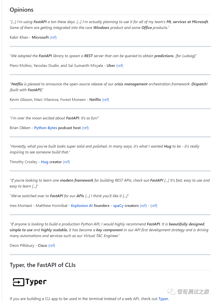 Python高性能WEB框架FastAPI,了解一下!