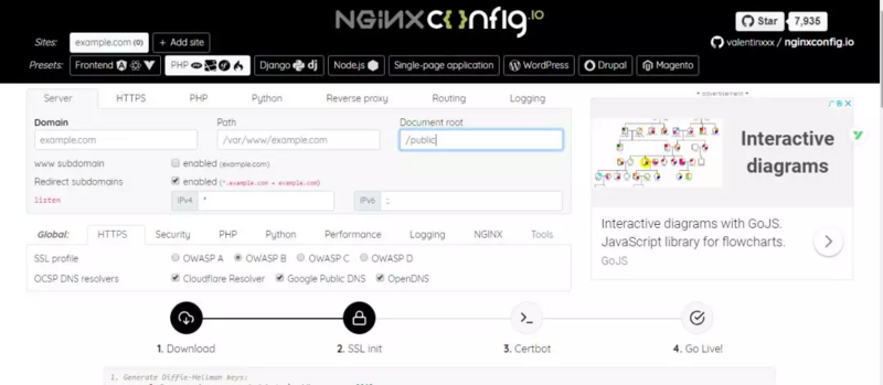 Nginx 配置在线一键生成“神器”