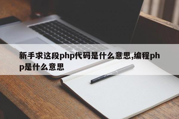 新手求这段php代码是什么意思,编程php是什么意思