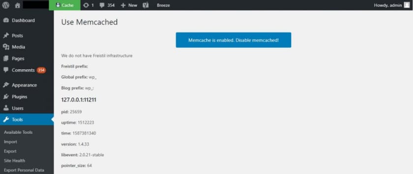 Memcached 内存缓存减少 WordPress 网站数据库负载