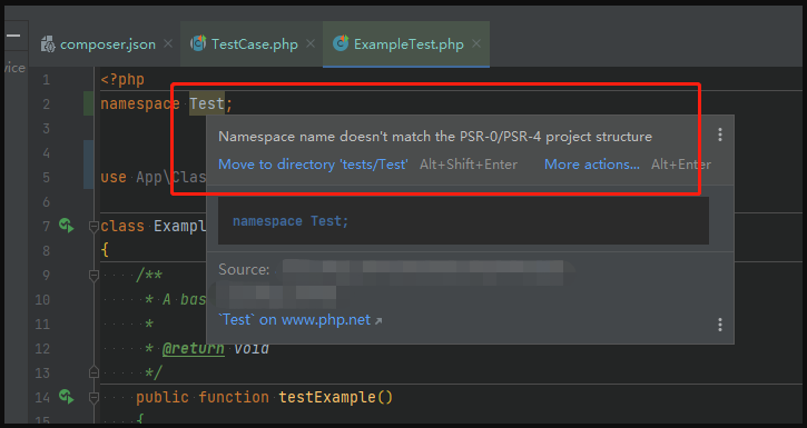 Lumen单元测试：PHPStorm多项目下Test Sources Root设置