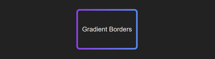 5种方法实现CSS渐变色边框Gradient borders
