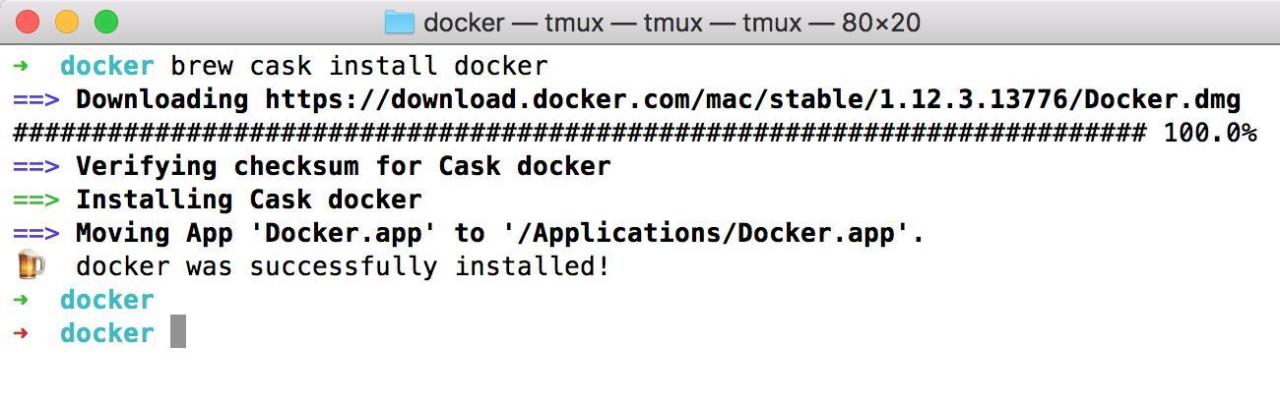 MacOS 使用 Homebrew 安装 Docker 教程