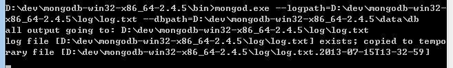 Mongodb环配置文件详解：启动、安装…进入shell环境界面