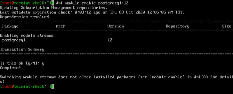 如何在RHEL 8中安装PostgreSQL和pgAdmin