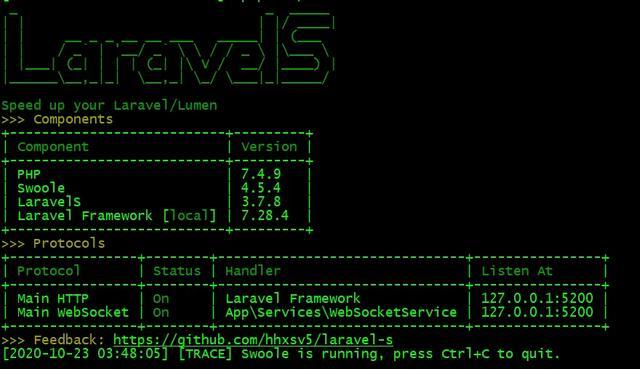 Laravel中使用swoole来取代nginx提升性能
