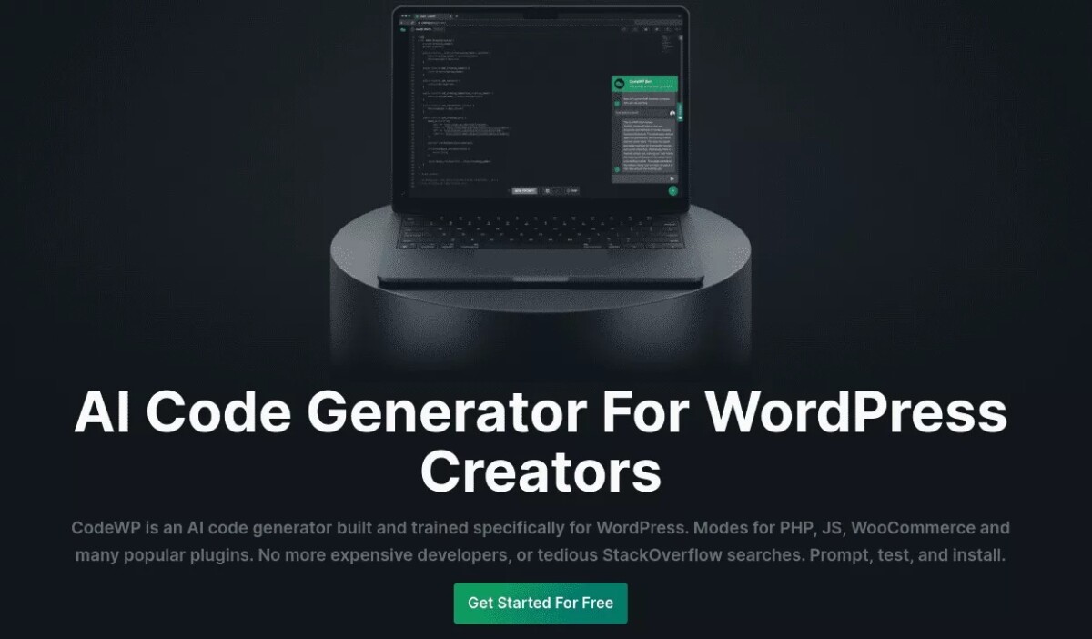 CodeWP：使用 AI 驱动的 WordPress 解决方案彻底改变 Web 开发