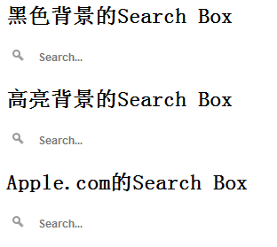 CSS3制作Apple官网Seach Box效果