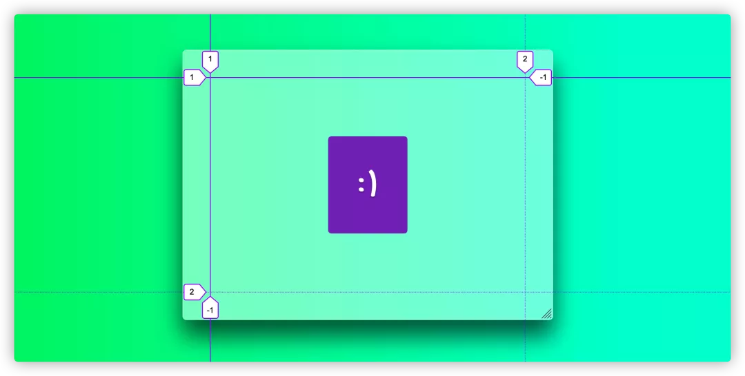 网页布局：Grid中实现水平垂直居中